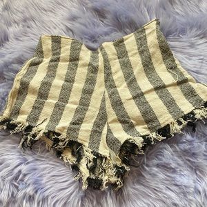 Super cute Small Volcom Boho Stripped Shorts Fringe